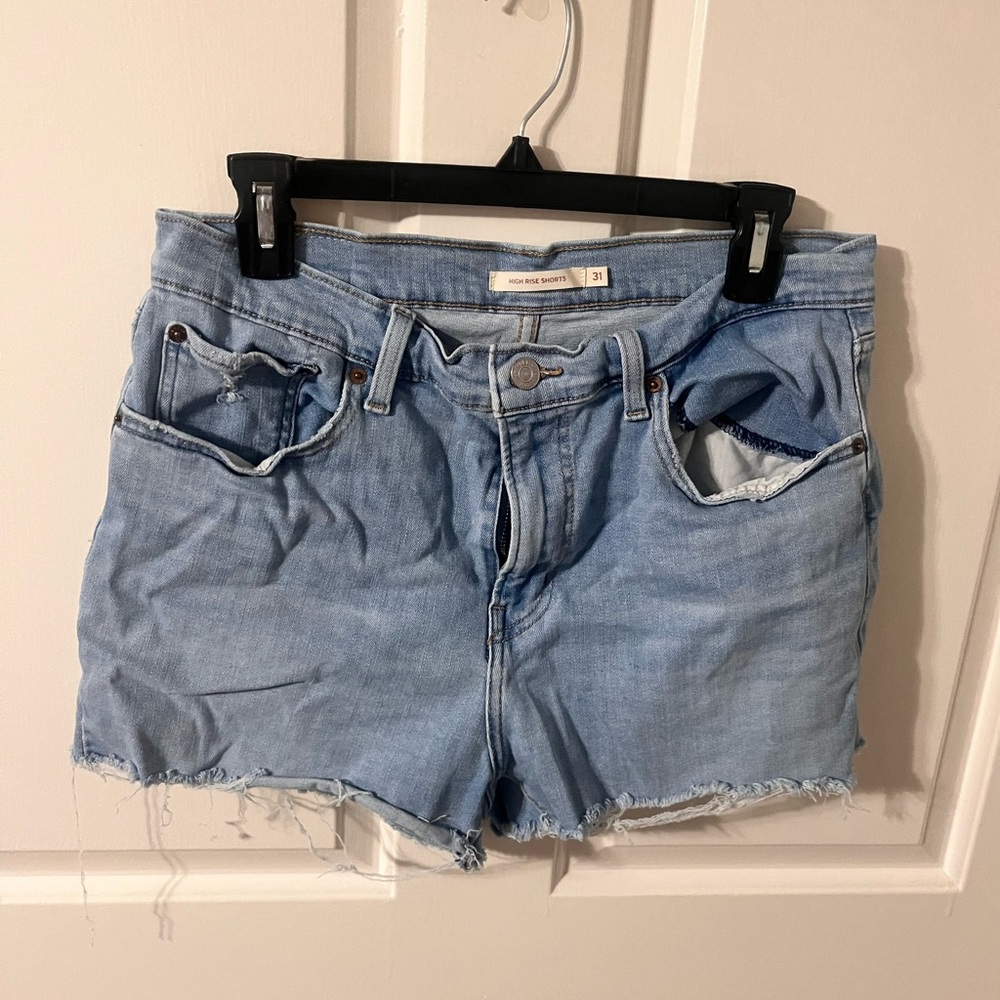 Light Blue Denim Women's Shorts